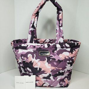 New MARC JACOBS Quilted Nylon Camo Print Tote - MSRP $275